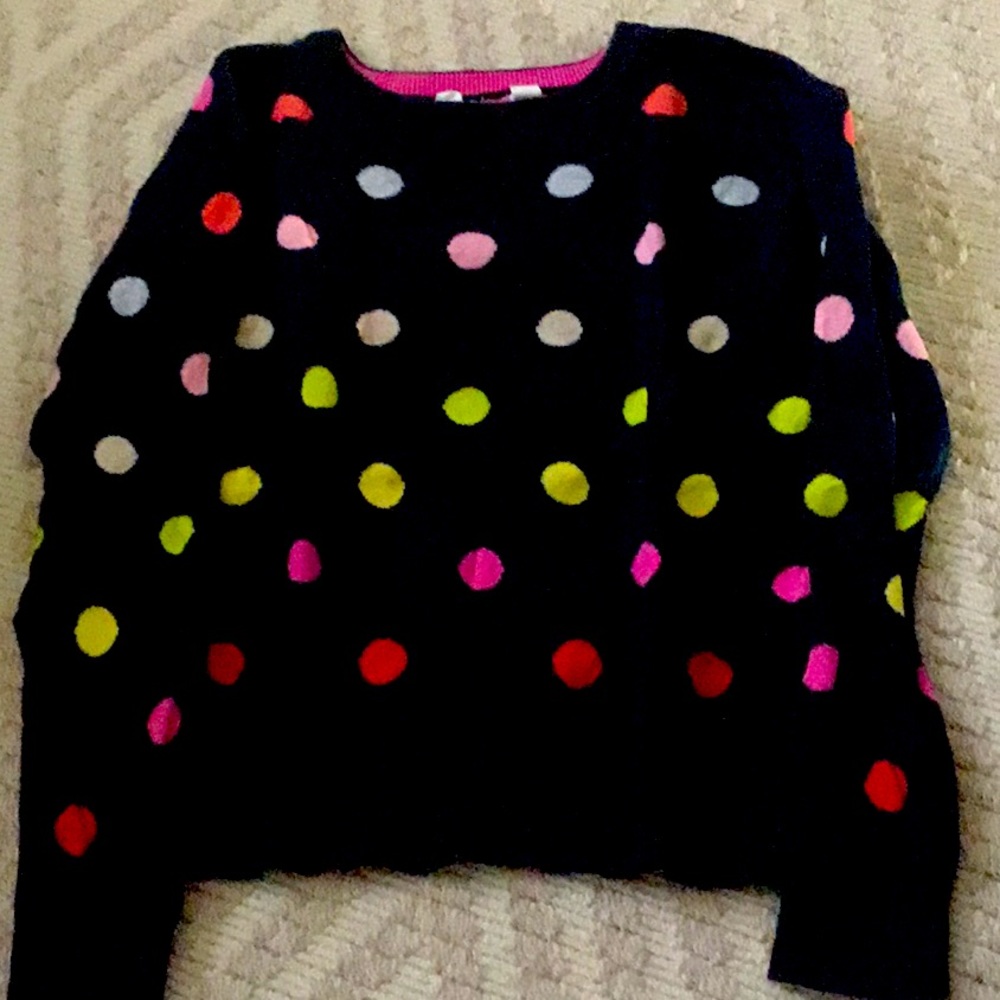 Girls Polka Dot Sweater